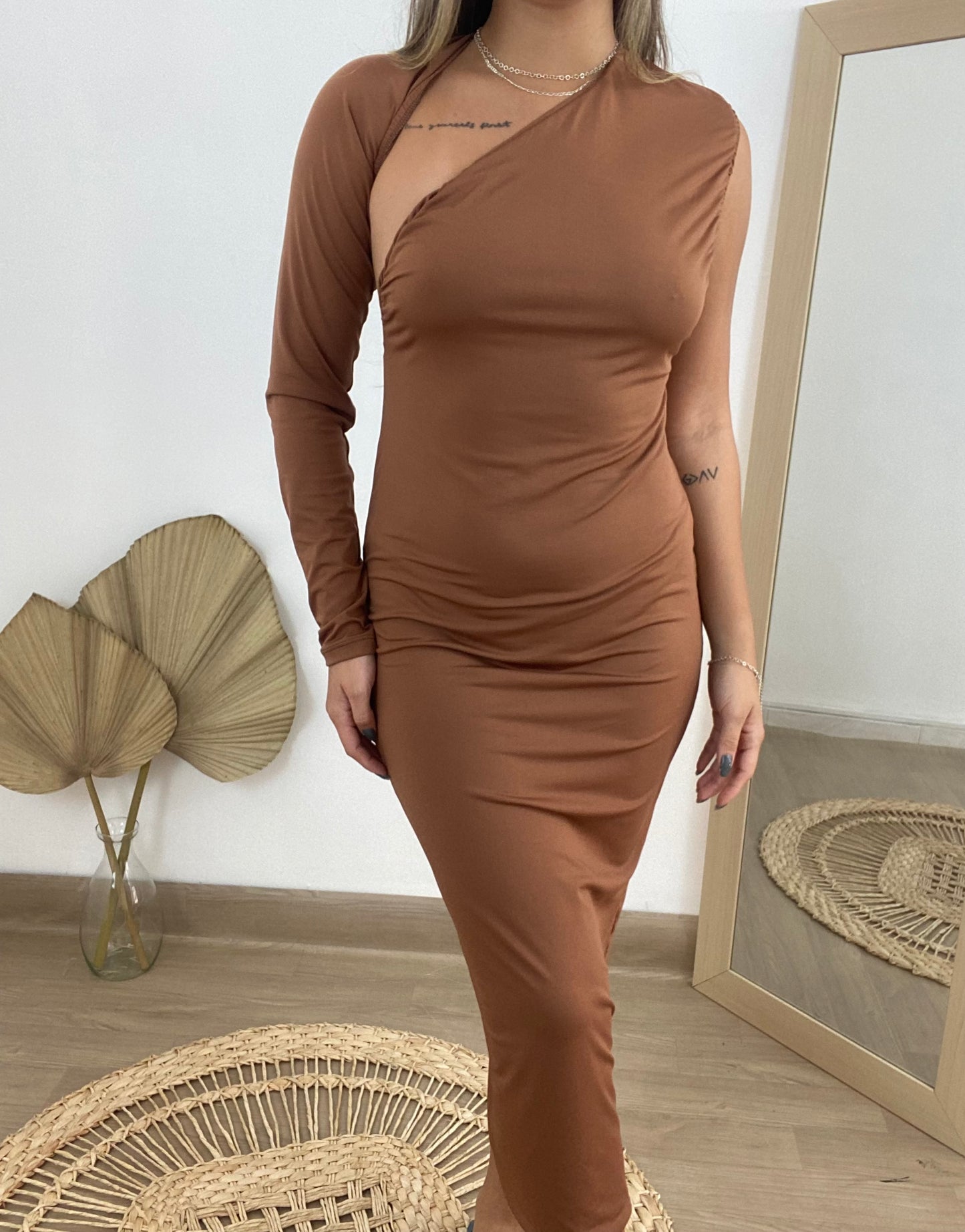 Vestido Suplex uma manga longa