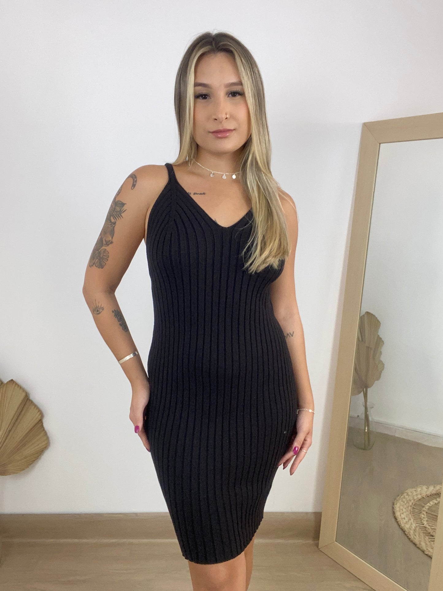 Vestido tricô