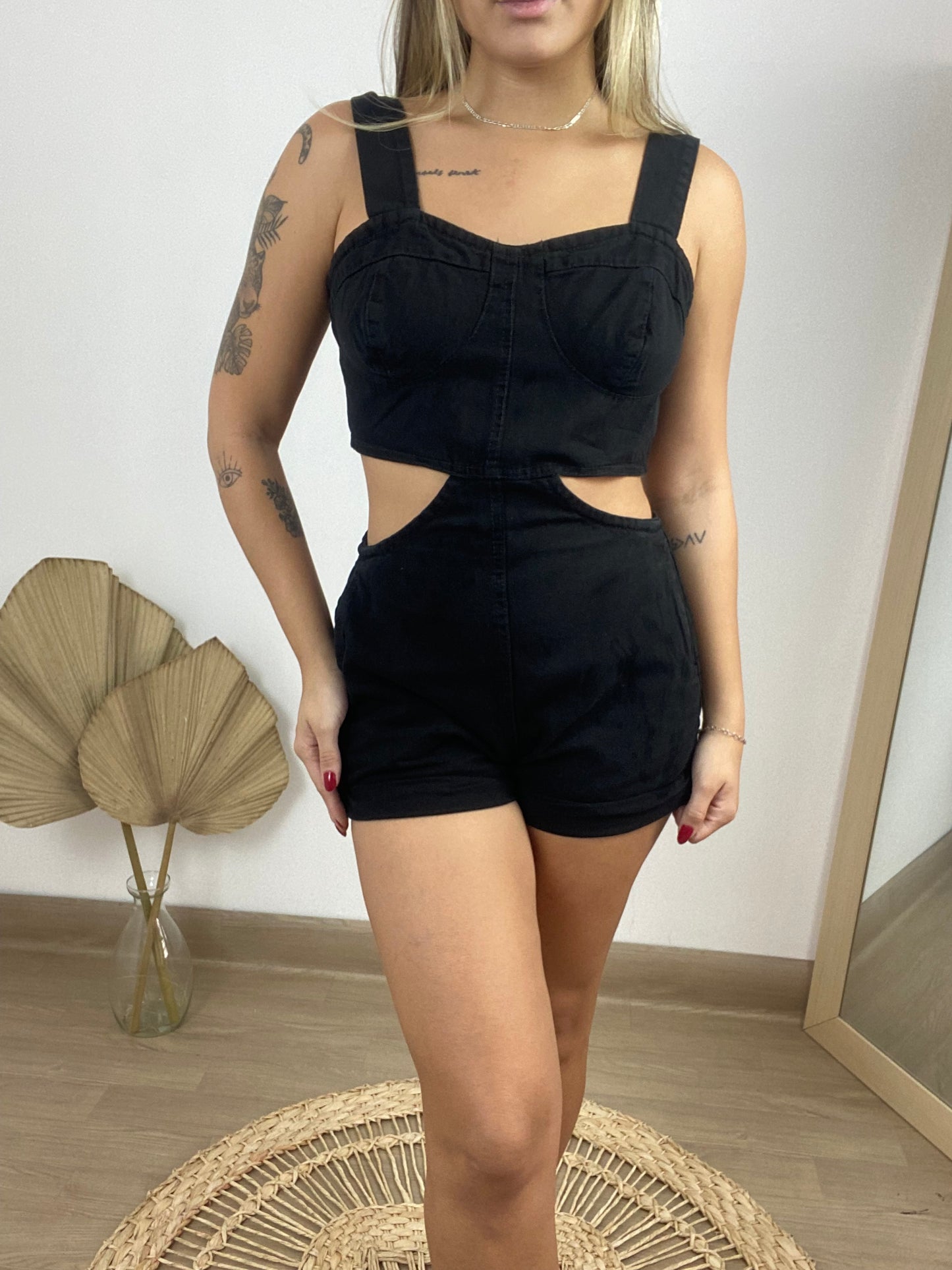 macaquinho jeans
