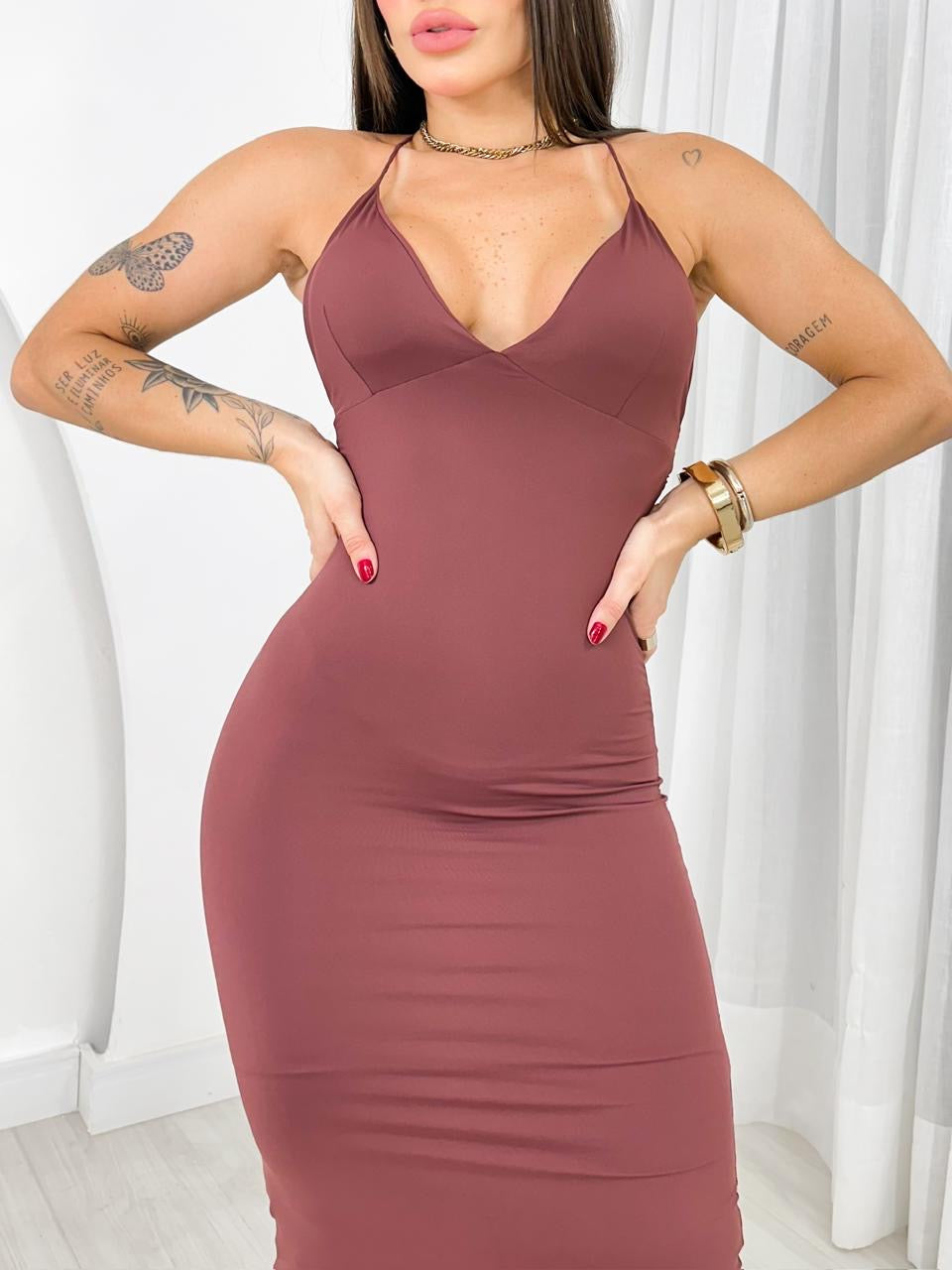 Vestido mídi Suplex