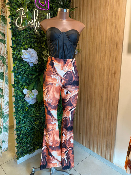 Calça Flare Animalprint