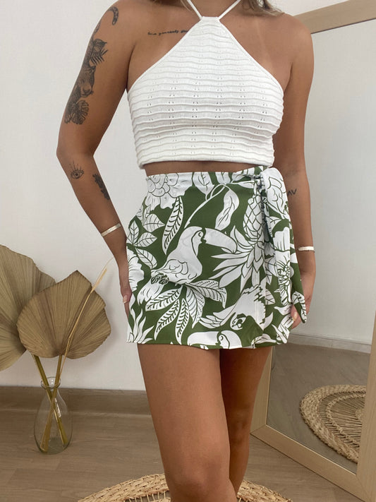 Short saia Flores